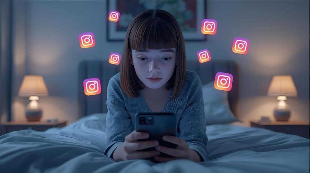 girl watching stories anonymously